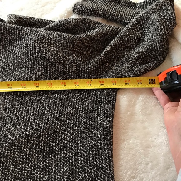 Eileen Fisher grey and white shawl style cardigan - Picture 6 of 9